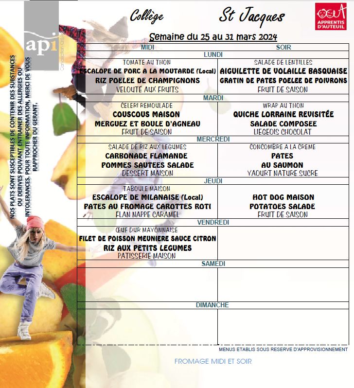 Menus13 - Etablissements Saint-jacques